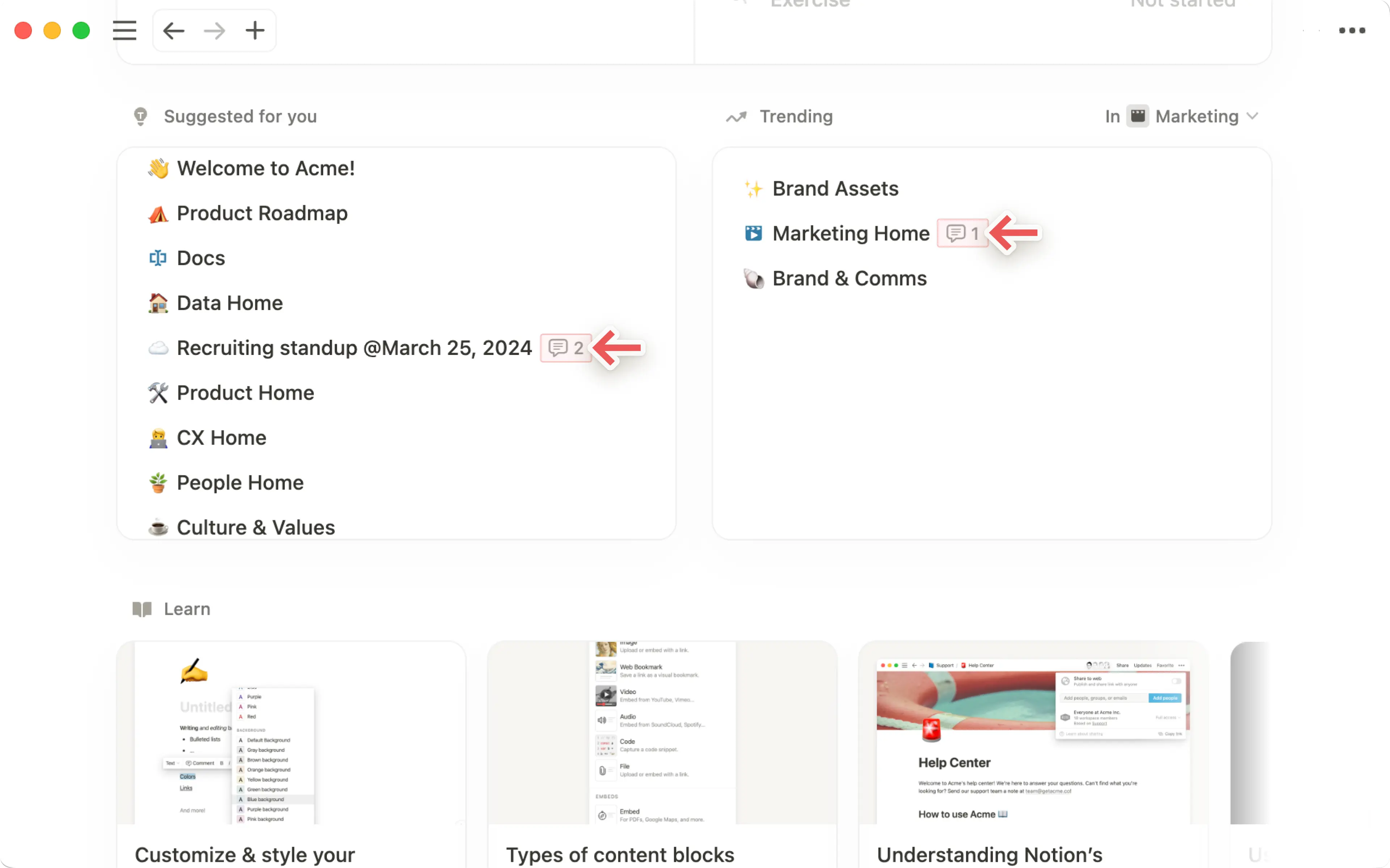 Comentarios - Comentario de base de datos en Inicio