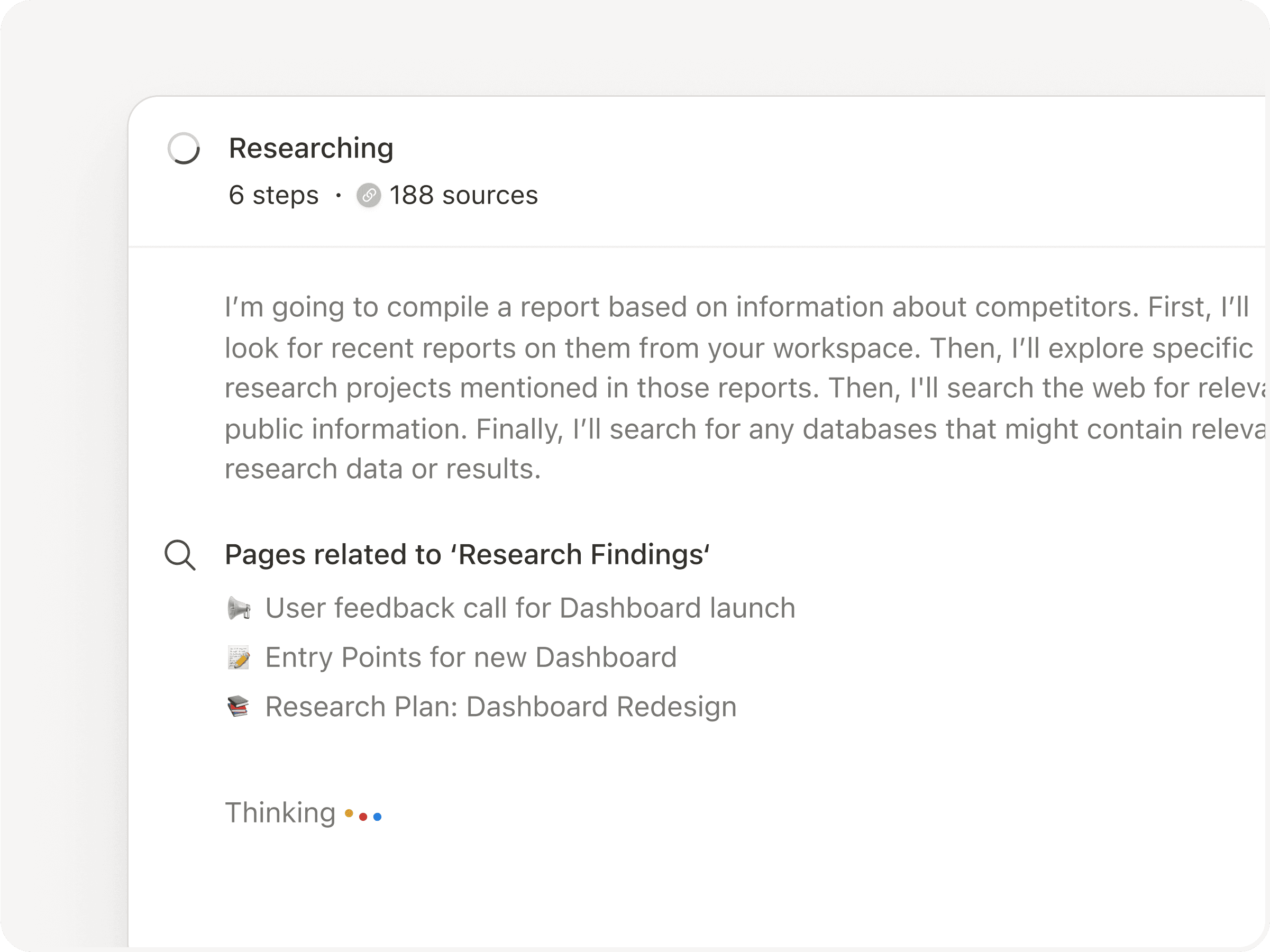 Investigación en curso (compacta)