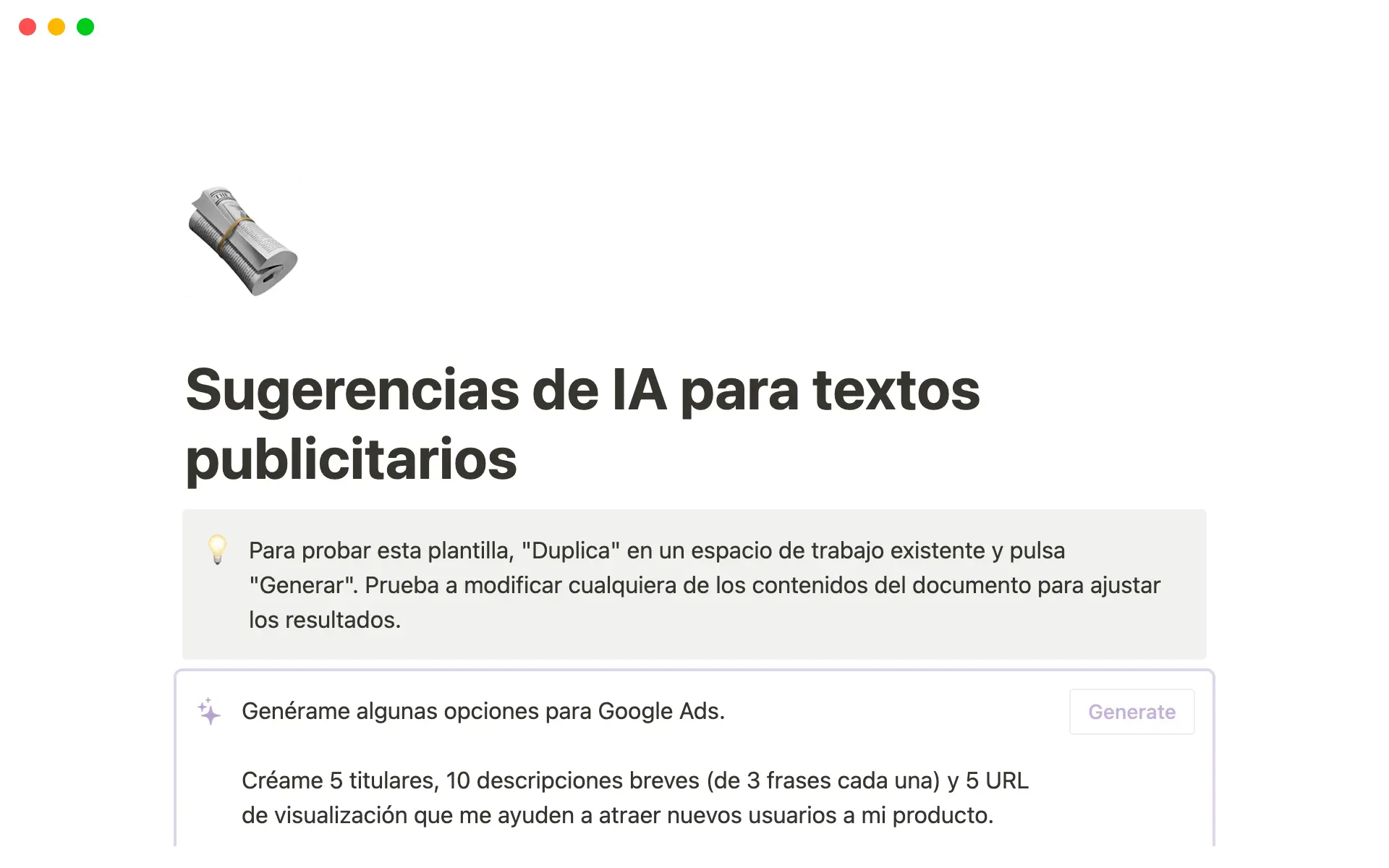 How to create email copy with Notion AI