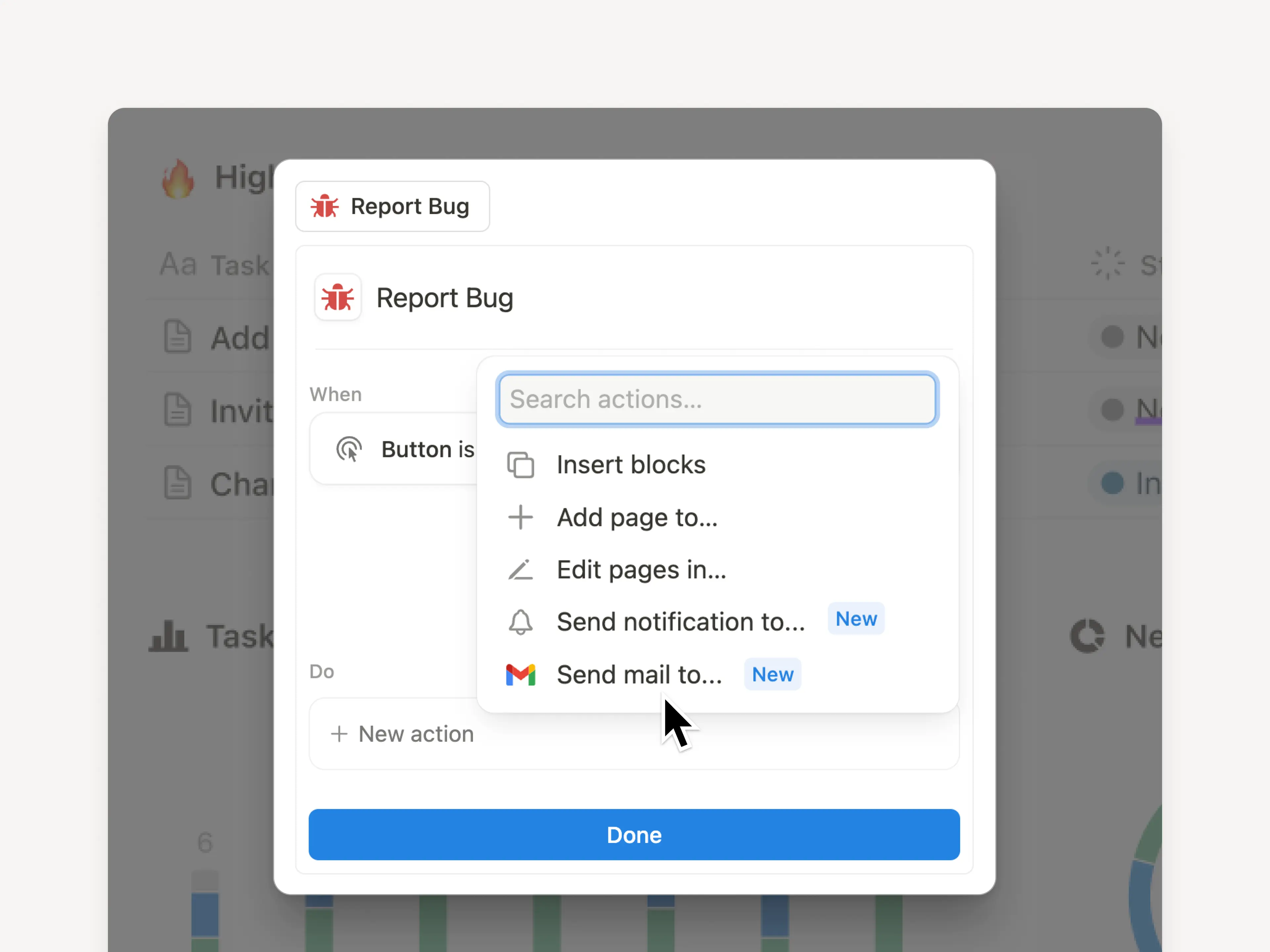 Nuevas notificaciones de botones (en la app y en Gmail)
