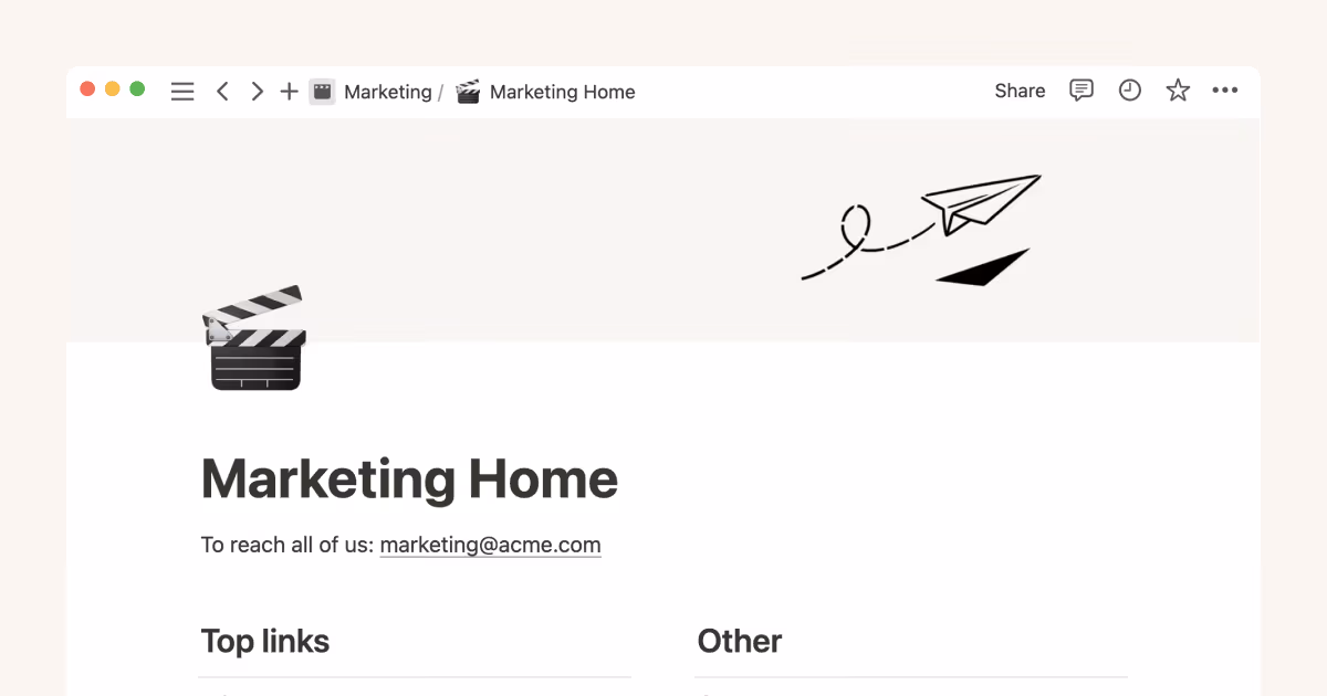 How Notion can help your marketing team stay organized and efficient