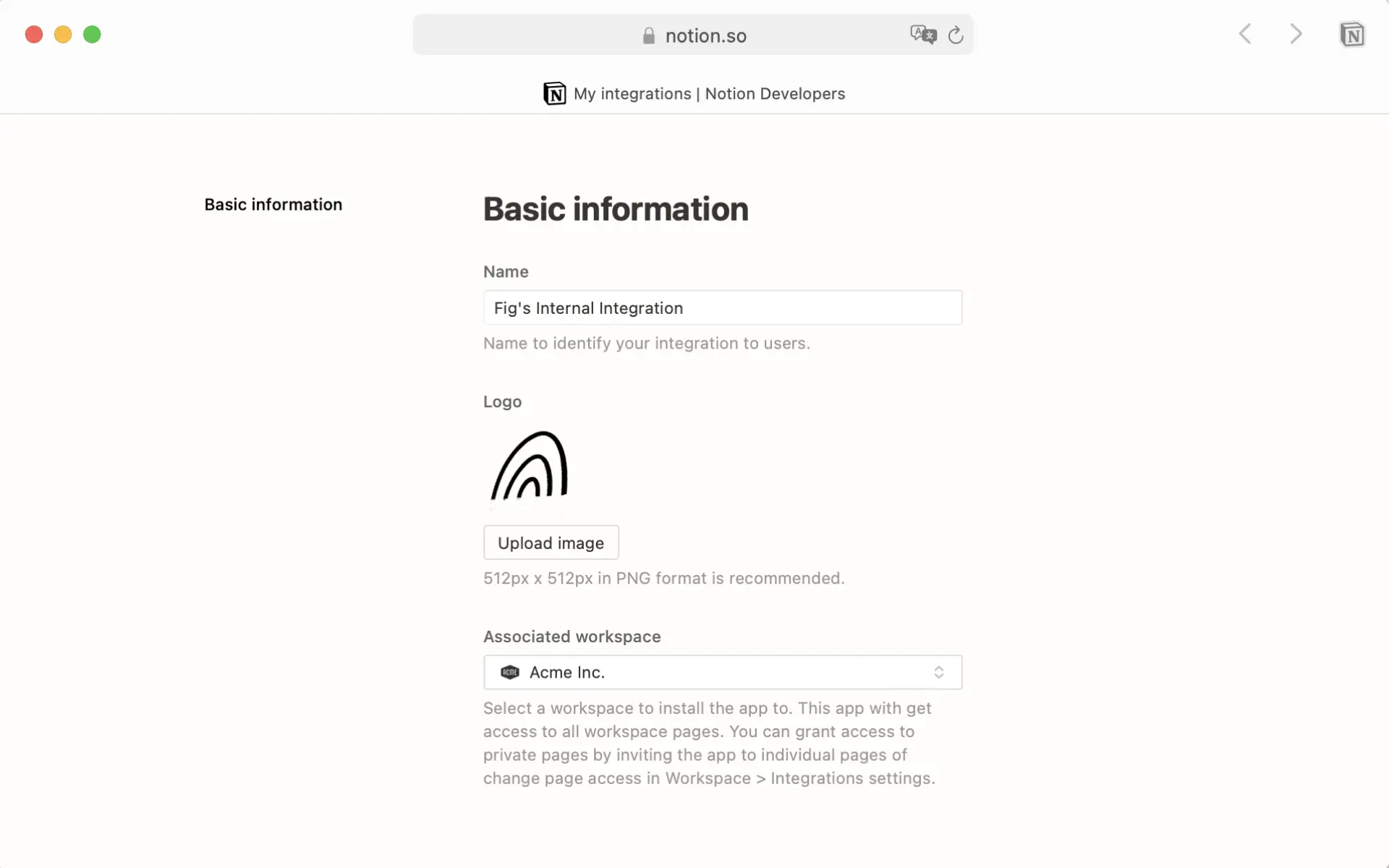 Información sobre la integración