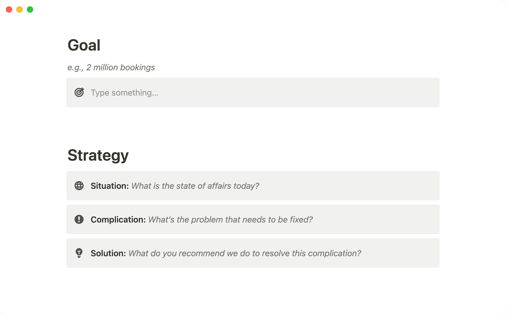 Establece un objetivo claro y elabora una estrategia.