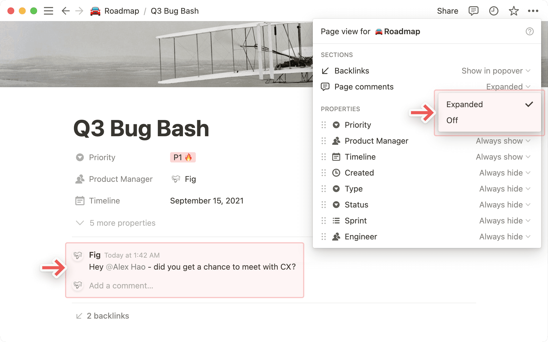 Personalizar los comentarios de las bases de datos