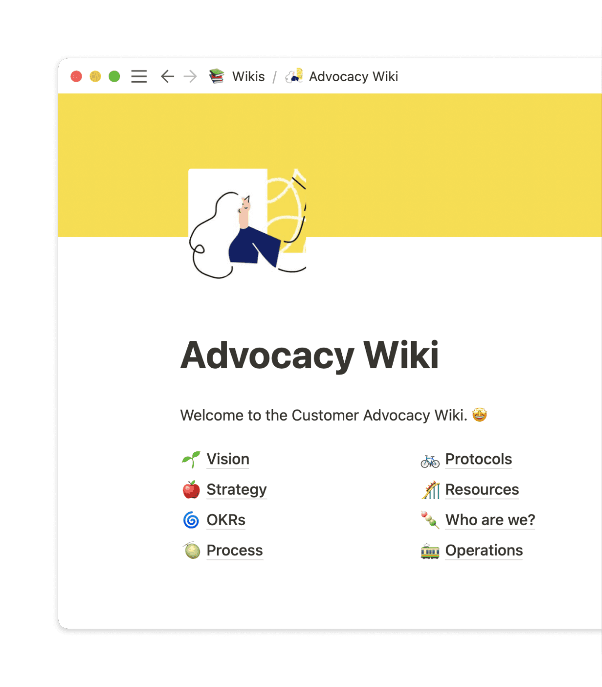 Team wikis collect everything specific teams need to do their jobs.