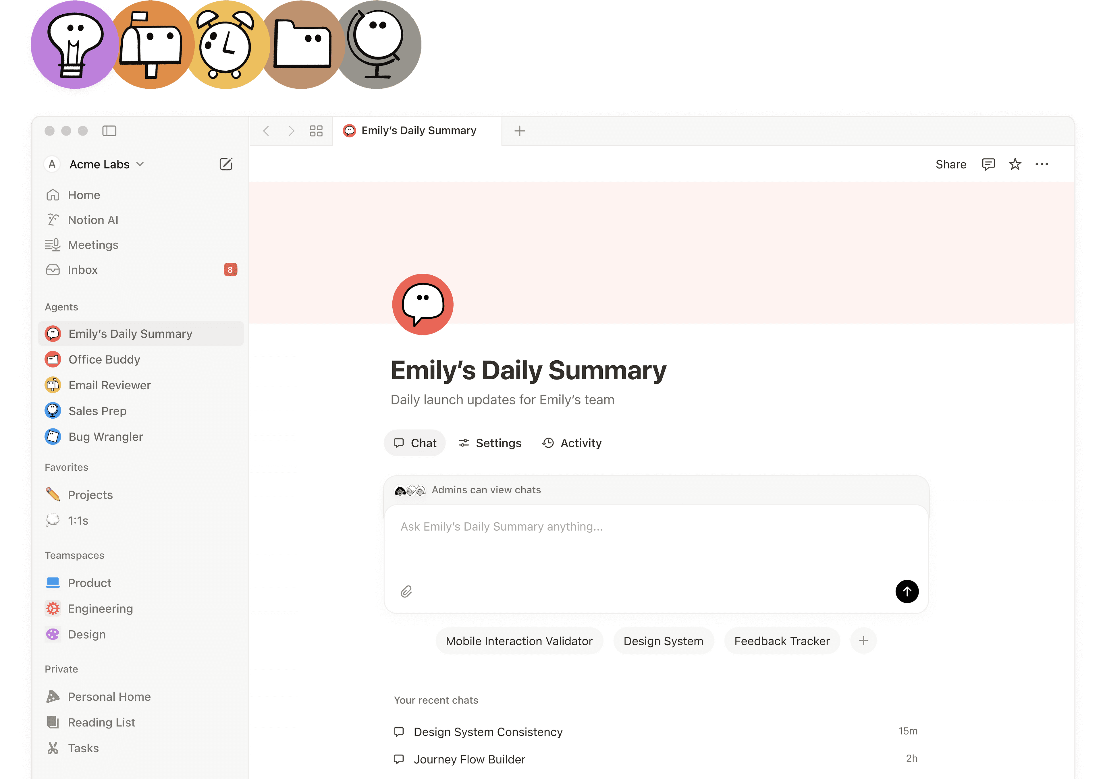 Agentes personalizados
