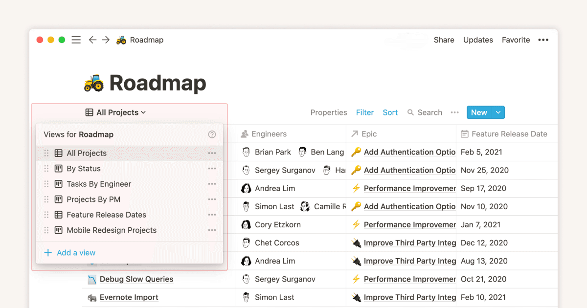 When to use each type of database view