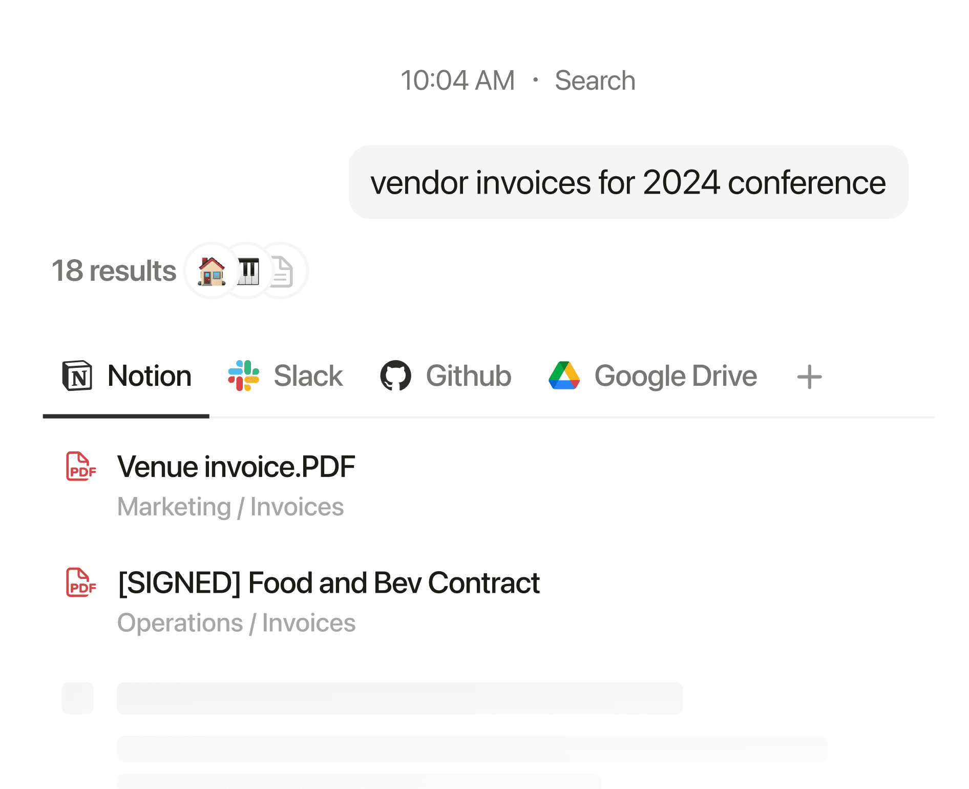 Búsqueda en la app del móvil