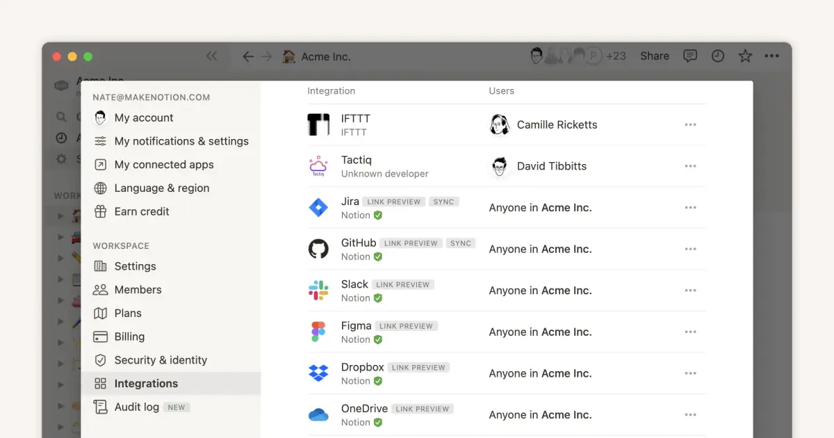 ¿Dónde encaja Notion en el ecosistema de herramientas de tu empresa?