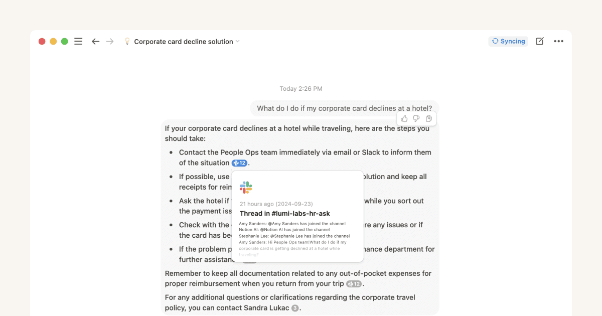 Utiliza las conexiones de la IA para acceder a todo el conocimiento de tu equipo